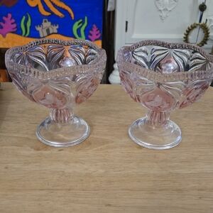 Vintage Set Of Two Walther Glas Desert Dishes